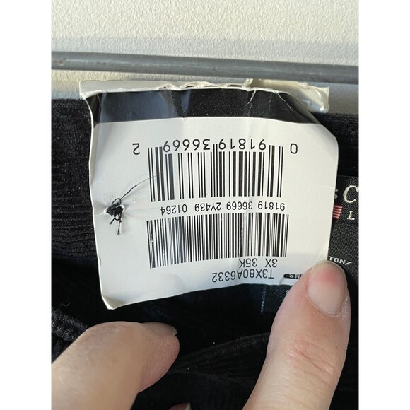 NWT RALPH LAUREN Polo Women's Size 4 X 32 Black Corduroy Jeans w/ Front Crease - Picture 5 of 11